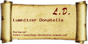 Lumnitzer Donatella névjegykártya